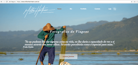 Capa Blog de fotos do Milton